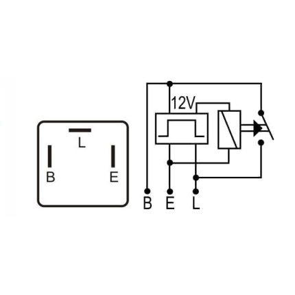 RELE PISCA COMPATÍVEL 12V 3T HYUNDAI/KIA/MITSUBISHI DNI1118