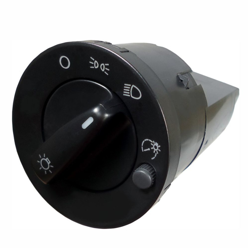 CHAVE DE LUZ AUDI/GOL/CAM.VW COMPATÍVEL 99>05 17T VERMELHA FAROL DUPLO C/REOSTATO 377941534A IM52331 DNI2138