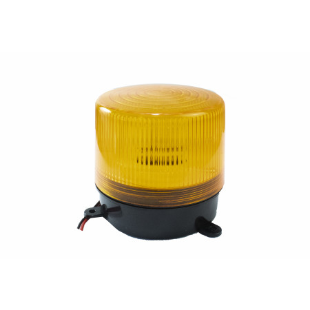 FLASH ADVERTENCIA AMARELO XENON 12V C/SUPORTE DNI4003