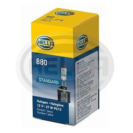 LÂMPADA H27/1 12V 27W - BASE RETA FAROL 886 HELLA HE880