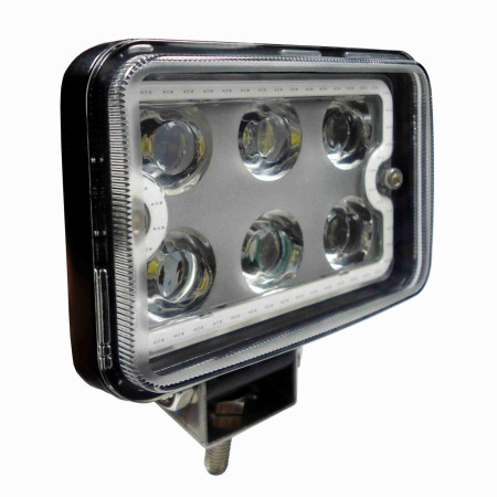 FAROL LED RETANGULAR COMPATÍVEL 18W BI-VOLT DIAM:11X8CM 6LEDS DNI4182