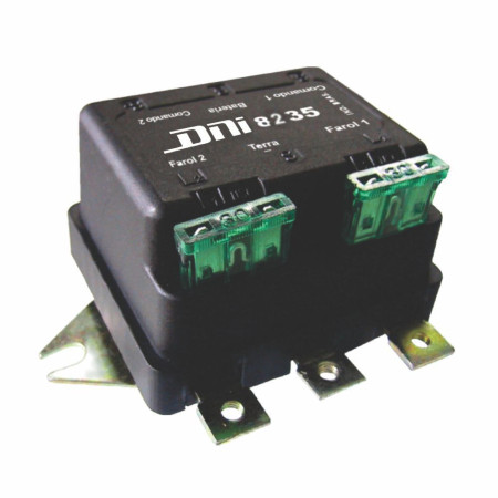 RELE DUPLO FAROL UNIVERSAL COMPATÍVEL 24V 500W 5T DNI8235
