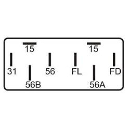 RELE COMUTADOR FAROL COMPATÍVEL 24V 8T 112/S4 DNI8863