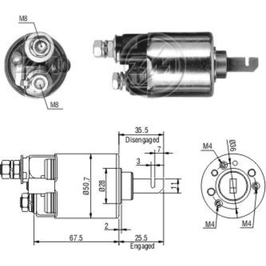 AUTOMATICO COMPATÍVEL MITSUBA HONDA ZM607