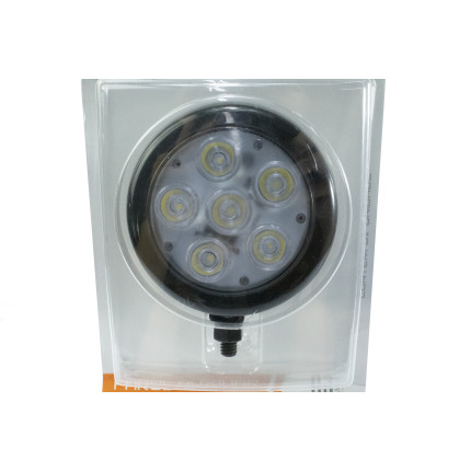 FAROL LED REDONDO 12/24V 6W BRANCO DIAM:8,5CM 6LEDS