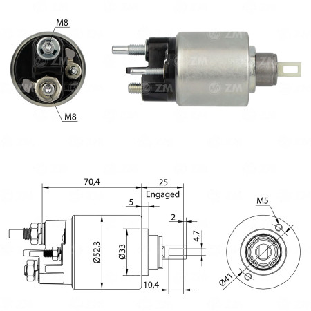 AUTOMATICO COMPATÍVEL BOSCH-MOD 2F LOGAN/SANDERO ZM6271