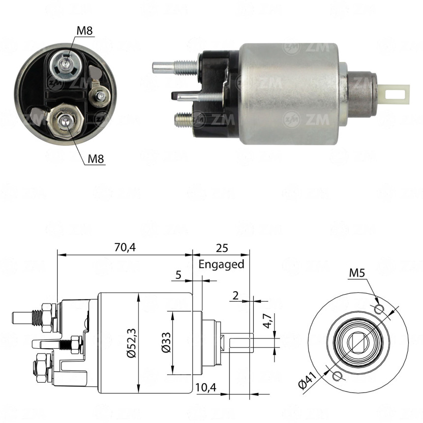 AUTOMATICO COMPATÍVEL BOSCH-MOD 2F LOGAN/SANDERO ZM6271