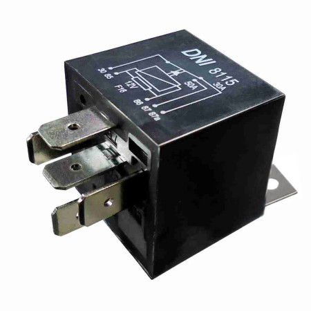 RELE AUXILIAR COMPATÍVEL 12V 5T 50/30A REVERSOR CATERPILLAR/JOHN DEERE/CASE/NEW HOLAND DNI8115