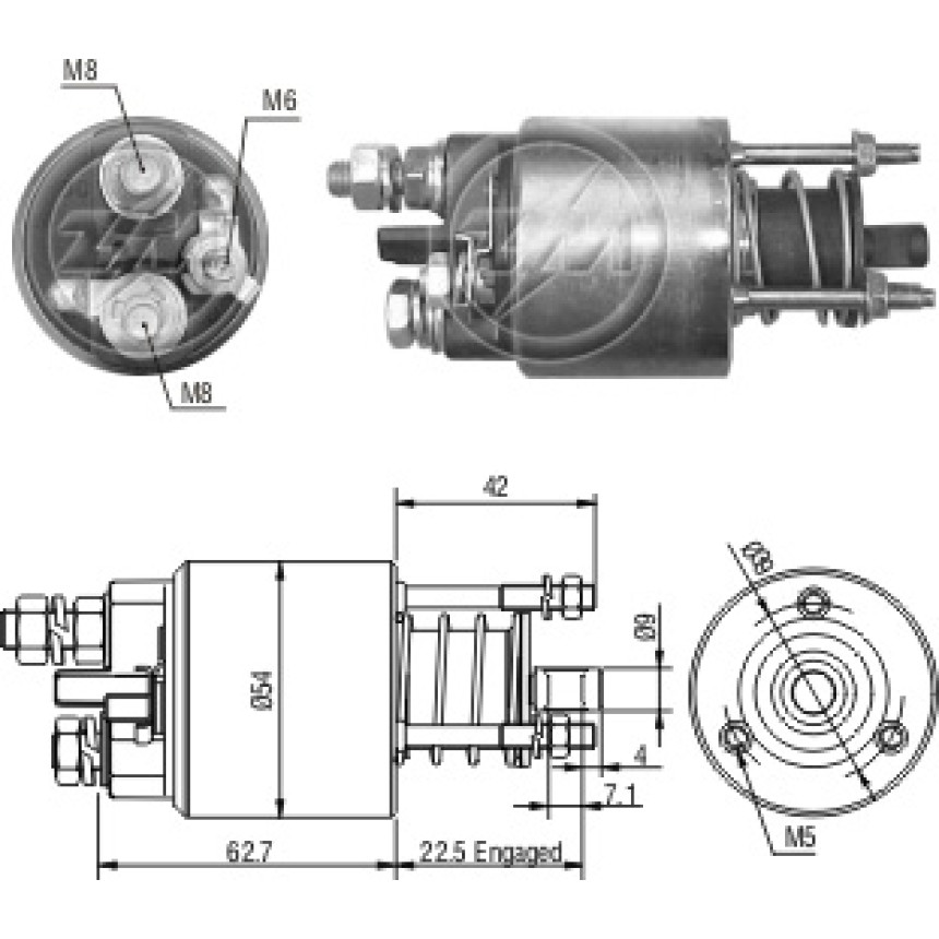 AUTOMATICO COMPATÍVEL MARELLI PALIO/BRAVA/SIENA - C/PISTAO NYLON ZM6395