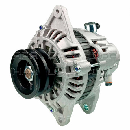 ALTERNADOR COMPATÍVEL MITSUBISHI 12V 90A C/BOMBA - HR/L200/PAJERO (POLIA DUPLA) *FURO L.E GR DAP54099