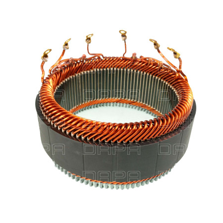 ESTATOR COMPATÍVEL MITSUBISHI 12V 185A MASTER MODERNA - FIO CHATO DAP70481