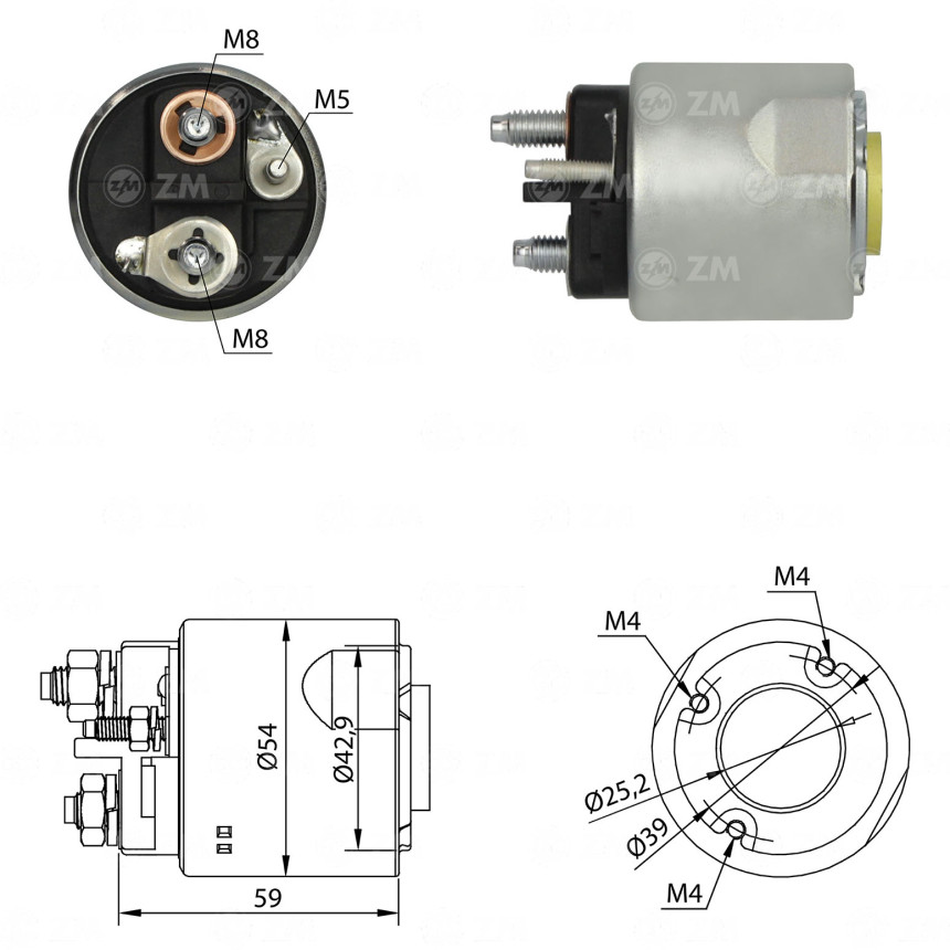 AUTOMATICO COMPATÍVEL VALEO DUSTER/SANDERO - C/RESSALTO S/PISTAO ZM6492