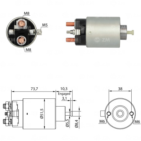 AUTOMATICO COMPATÍVEL MITSUBISHI JEEP/CHEROKEE ZM695