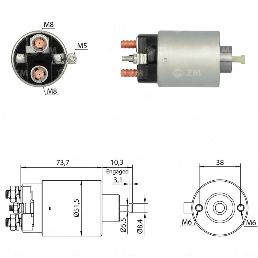 AUTOMATICO COMPATÍVEL MITSUBISHI JEEP/CHEROKEE ZM695