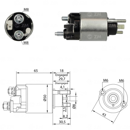AUTOMATICO COMPATÍVEL DENSO DAIHATSU ZM708