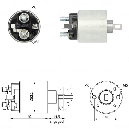 AUTOMATICO COMPATÍVEL LUCAS M74 POLO/ESCORT ZM716