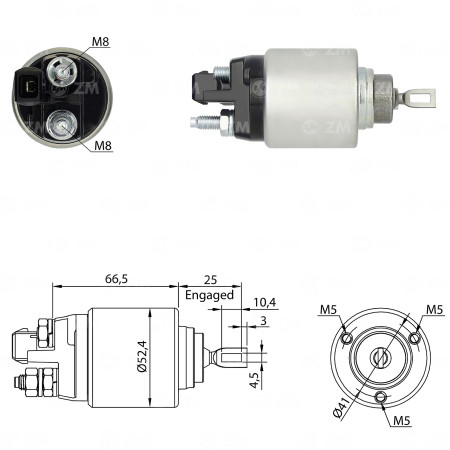 AUTOMATICO COMPATÍVEL BOSCH-MOD 3F AUDI/BORA C/PLUG ZM7381