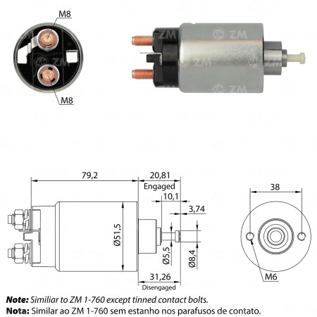 AUTOMATICO COMPATÍVEL MOTORCRAFT TAURUS ZM760