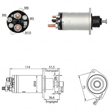 AUTOMATICO COMPATÍVEL DELCO 28MT 24V MB *C/RETORNO ZM815