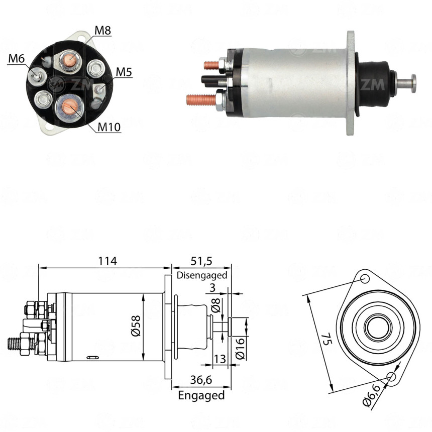 AUTOMATICO COMPATÍVEL DELCO 28MT 24V MB *C/RETORNO ZM815