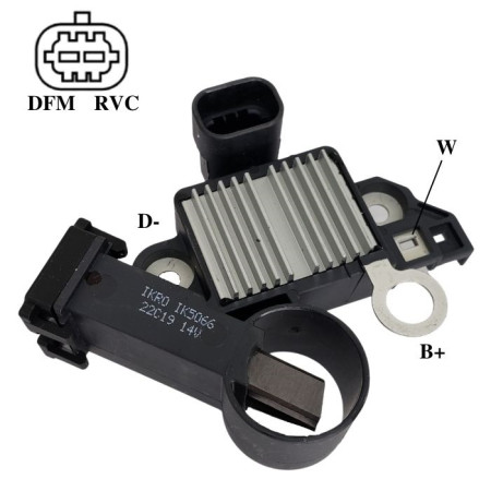 REGULADOR COMPATÍVEL DELCO RVC 12/15,8V S10/CRUZE/SONIC 12 G712 IK5066