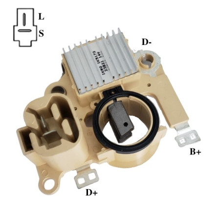 REGULADOR COMPATÍVEL MITSUBISHI 14V EMPILHADEIRA HYSTER/ G796 IK5172