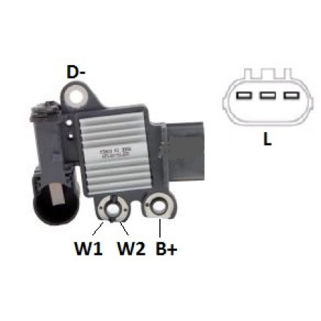 REGULADOR COMPATÍVEL VALEO CN HYUNDAI HR 15/16 G933 IK5357