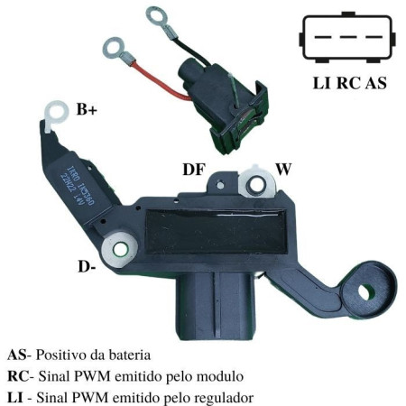 REGULADOR COMPATÍVEL VISTEON FOCUS/ECOSPORT/MONDEO - 3 FIOS *CENTRAL G360 IK5360