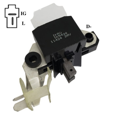 REGULADOR COMPATÍVEL MITSUBISHI 28V CHRYSLER/HYUNDAI/MAZDA IK5424