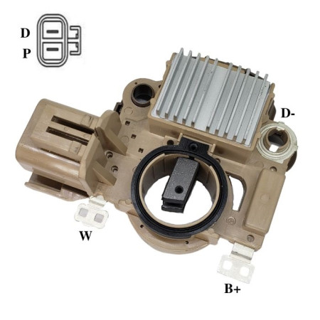 REGULADOR COMPATÍVEL MITSUBISHI MAZDA/KIA 97>07 G472 IK5472