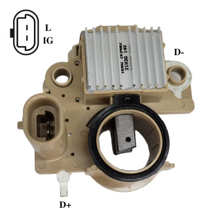 REGULADOR COMPATÍVEL MITSUBISHI 14V KIA TOWNER IK5482