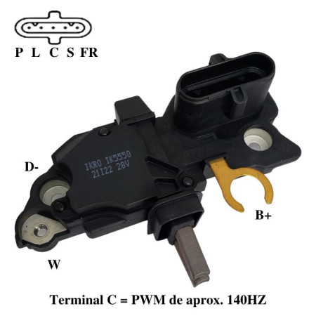 REGULADOR COMPATÍVEL BOSCH ELETR 28V VOLVO FH 16> - SISTEMA PWM F00MA45250 IK5550