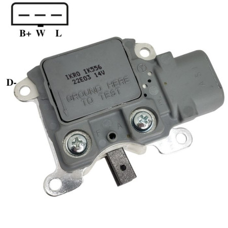 REGULADOR COMPATÍVEL MOTORCRAFT F250/F1000/RANGER G810 IK556