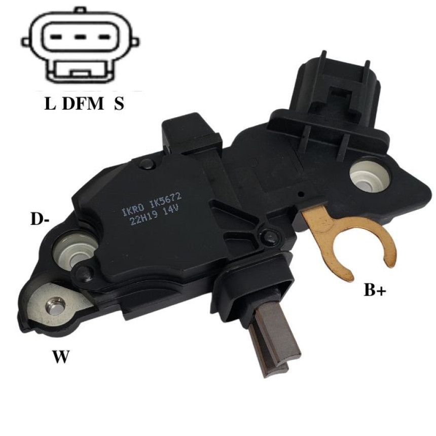 REGULADOR COMPATÍVEL BOSCH ELETR FIESTA/KA/F250/F4000 G235 IK5672