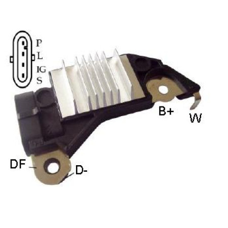 REGULADOR COMPATÍVEL DELCO BLAZER/OMEGA/VECTRA G702 IK572