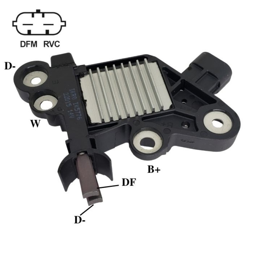 REGULADOR COMPATÍVEL BOSCH COBALT/ONIX/PRISMA RVC 12/15,8V IK5776