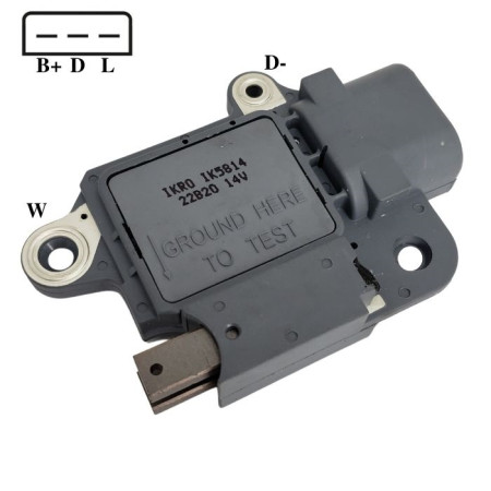 REGULADOR COMPATÍVEL MOTORCRAFT LINCOIN/CONTINENTAL G814 IK5814