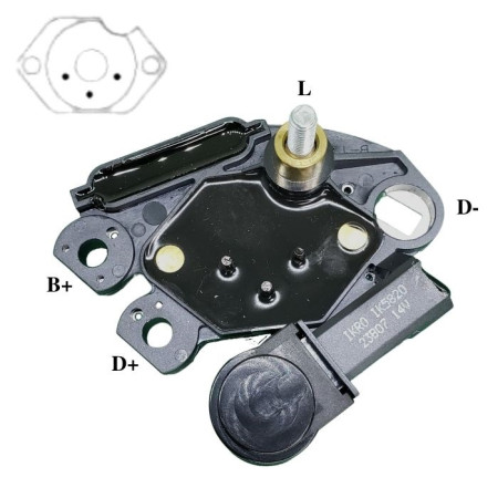 REGULADOR COMPATÍVEL VALEO S10/FRONTIER/TROLLER - REQUER TRIODO G920 IK5820