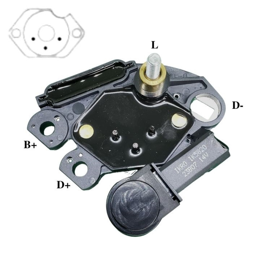 REGULADOR COMPATÍVEL VALEO S10/FRONTIER/TROLLER - REQUER TRIODO G920 IK5820