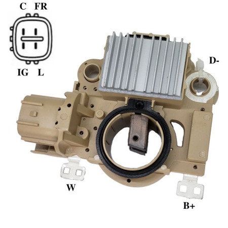 REGULADOR COMPATÍVEL MITSUBISHI CIVIC/CRV 01>06 G837 IK5837
