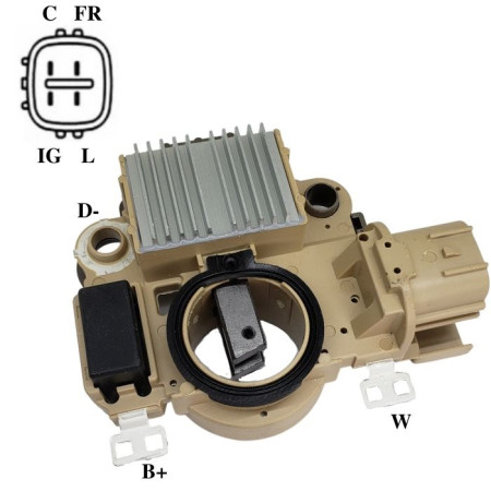 REGULADOR COMPATÍVEL MITSUBISHI HONDA CIVIC/FIT 08-09 G788 IK5838