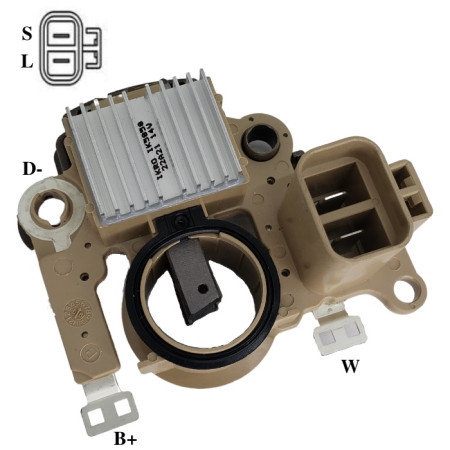 REGULADOR COMPATÍVEL MITSUBISHI 14V PAJERO/EMPILHADEIRA - NAO REQUER TRIODO G774 IK5858