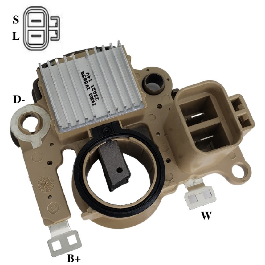 REGULADOR COMPATÍVEL MITSUBISHI 14V PAJERO/EMPILHADEIRA - NAO REQUER TRIODO G774 IK5858