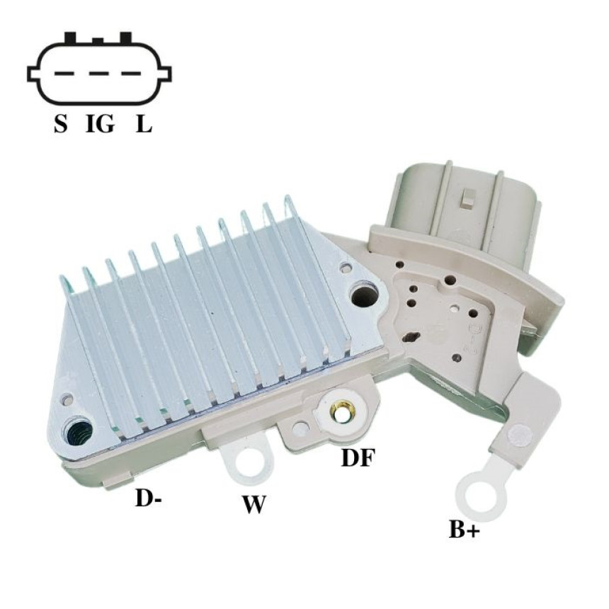 REGULADOR COMPATÍVEL DENSO 63,5MM 3T PLUG RETO - TOYOTA COROLLA/LEXUS G865 IK5865