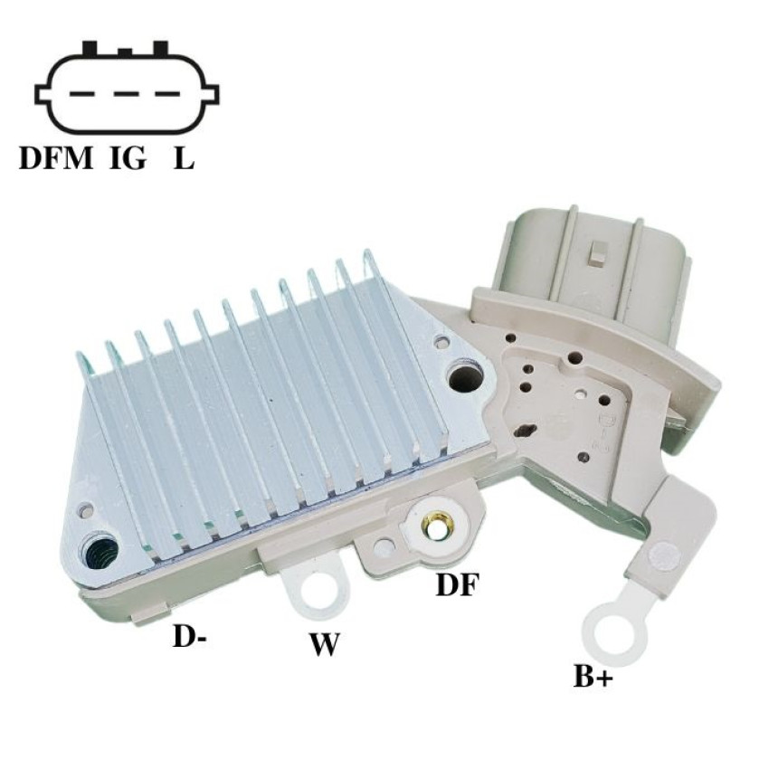 REGULADOR COMPATÍVEL DENSO 63,5MM 3T PLUG RETO - TOYOTA IK5866