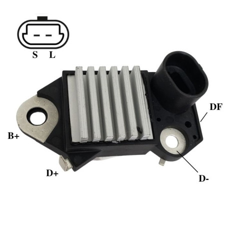 REGULADOR COMPATÍVEL DELCO DAEWOO/MARINE V8 IK5940