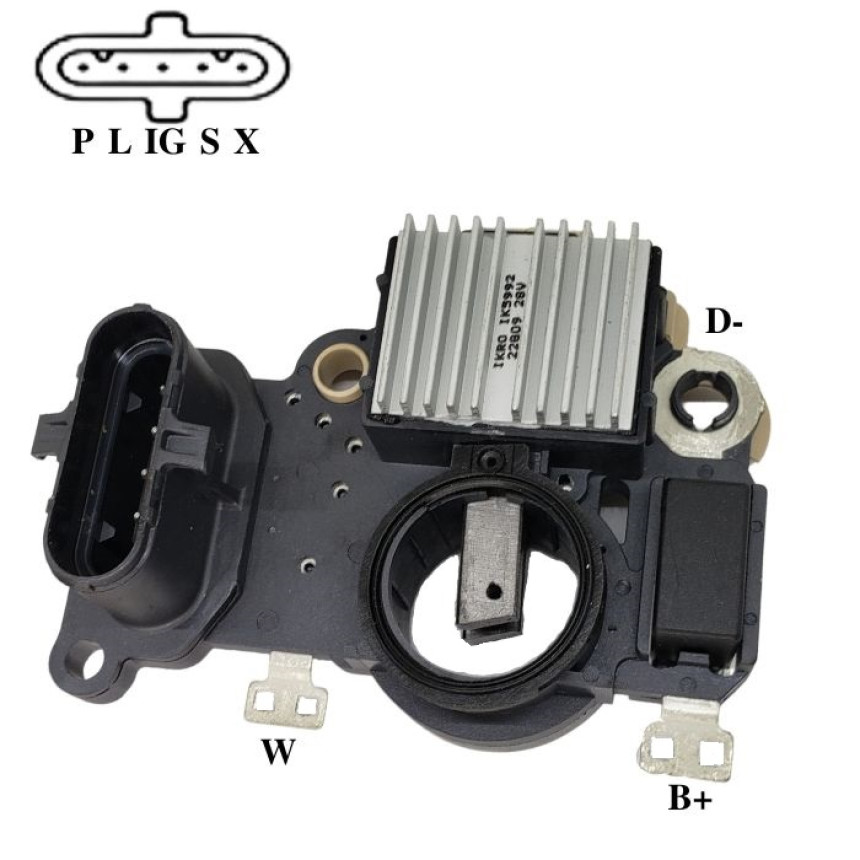 REGULADOR COMPATÍVEL MITSUBISHI 28V S4/VOLVO - DIST 24MM G776 **SAI MENOS IK5992