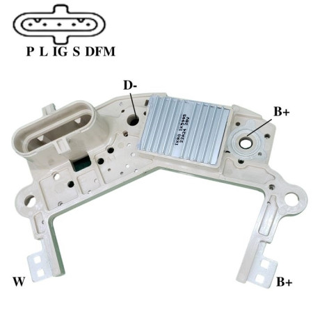 REGULADOR COMPATÍVEL MITSUBISHI 24V 150A IK5995
