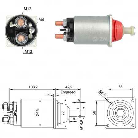 AUTOMATICO COMPATÍVEL BOSCH JE 24V ZM833