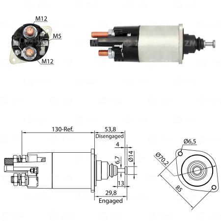 AUTOMATICO COMPATÍVEL DELCO 38MT 12V ZM840